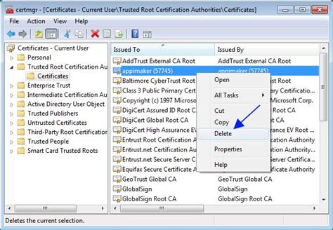 if i delete certificate manager should request again